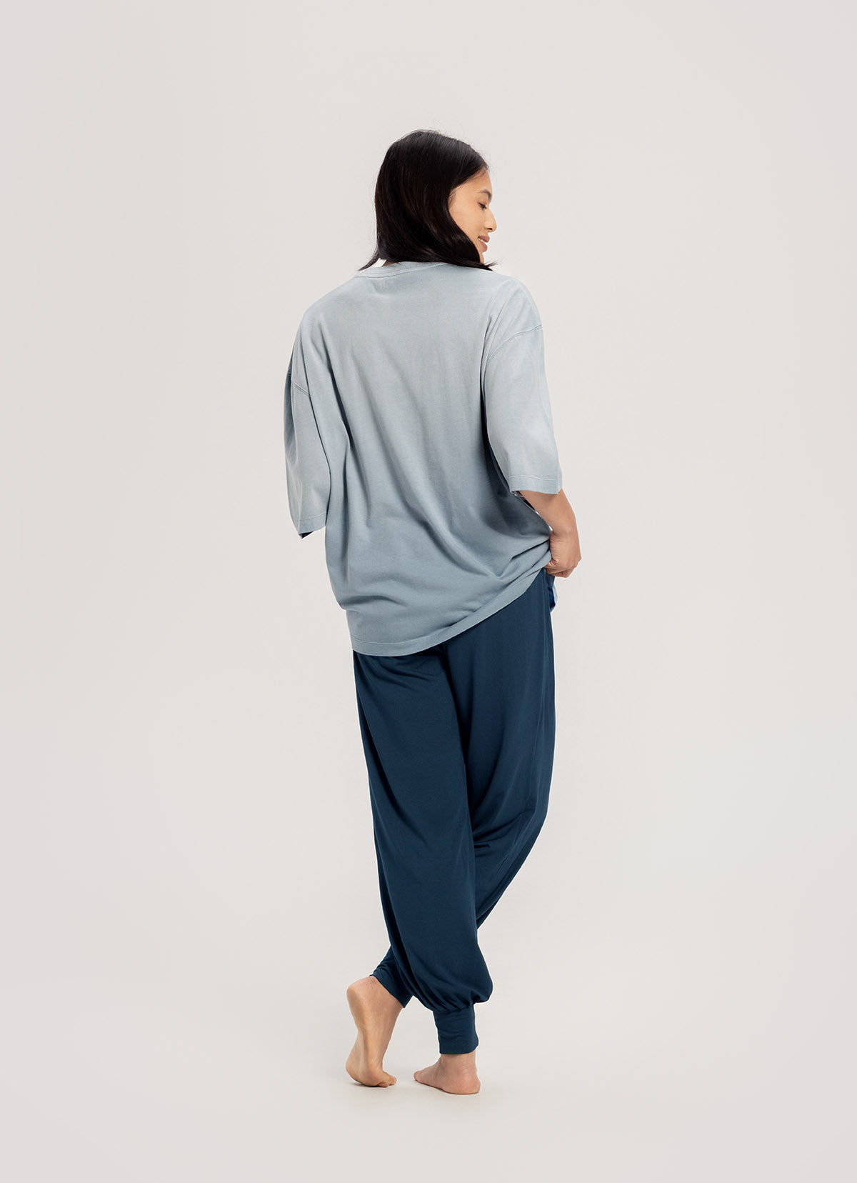Knotted jumpsuit_Blueberry