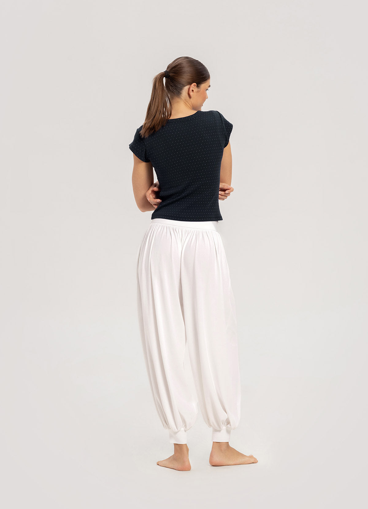 Essential scoop T_dotted_Navy Multi