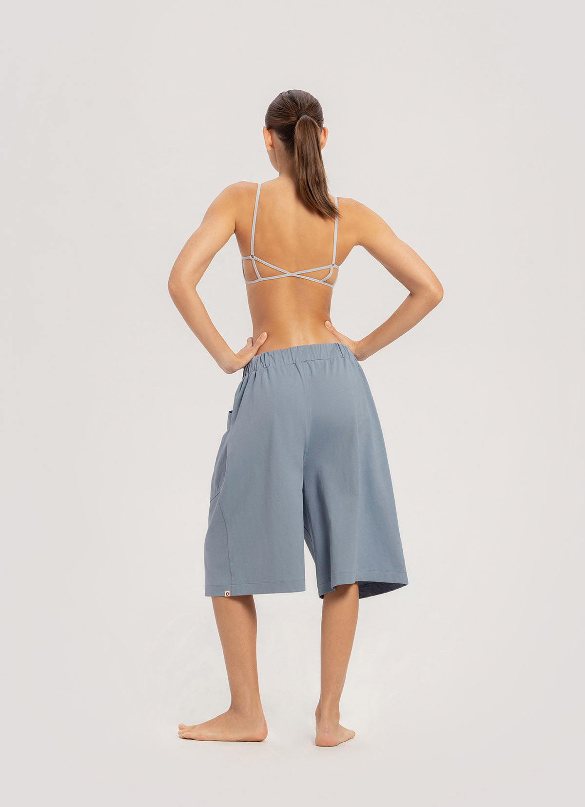 Topi bermuda pants (Unisex)_Faded Denim