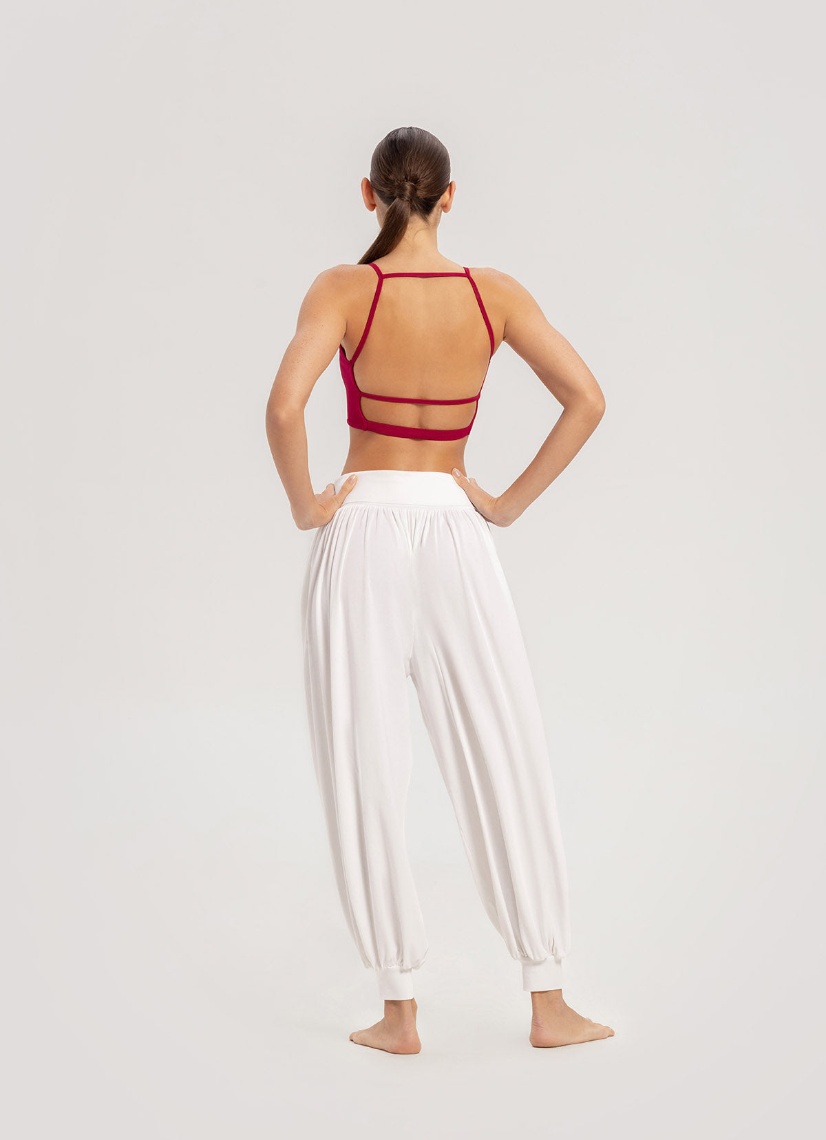 String trio bra top #2_Persian Red