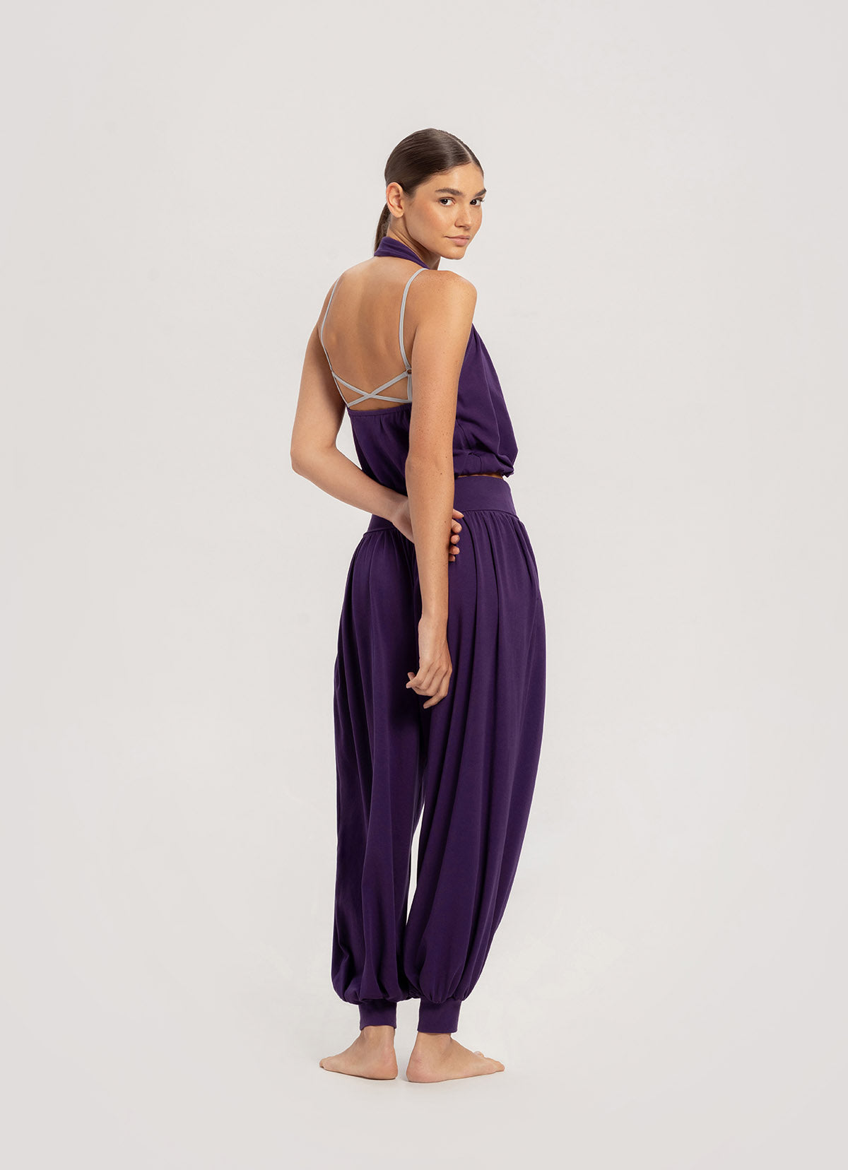 Petal halter top_Crown jewel