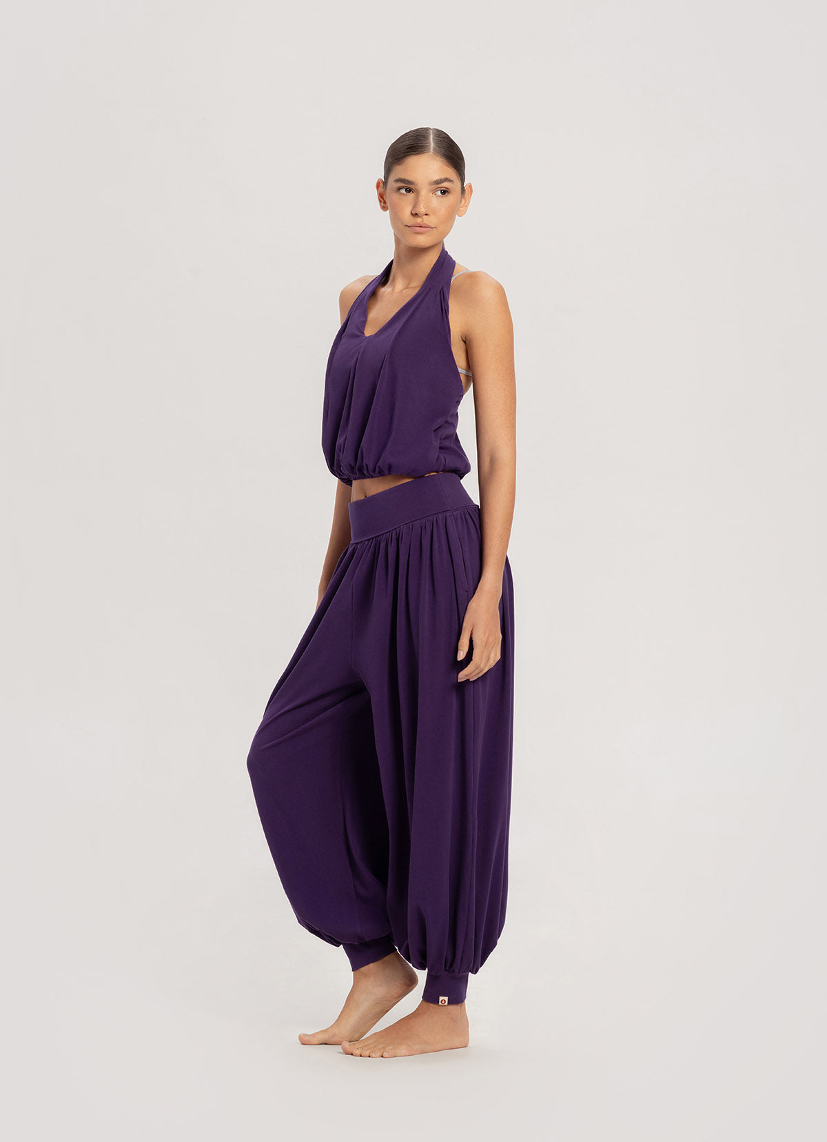 Petal halter top_Crown jewel