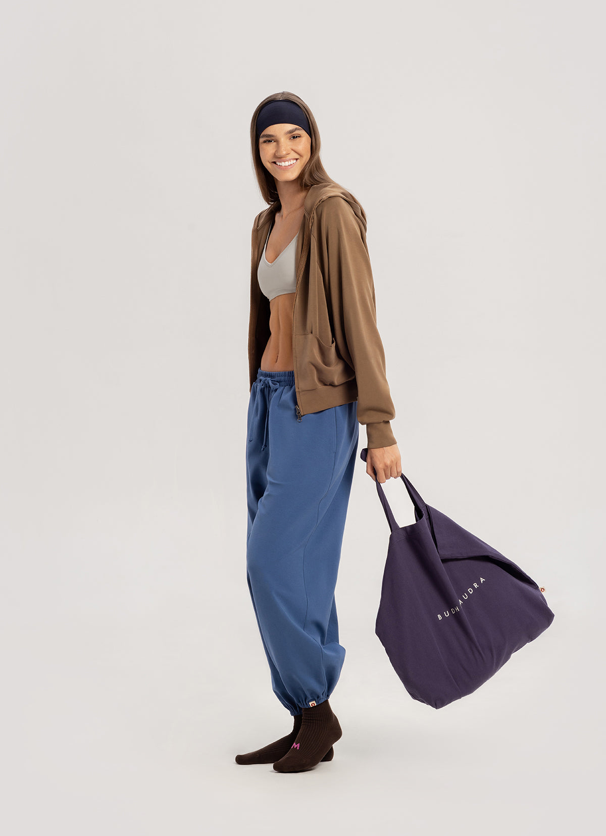 Rib ankle socks (Unisex)_Mole