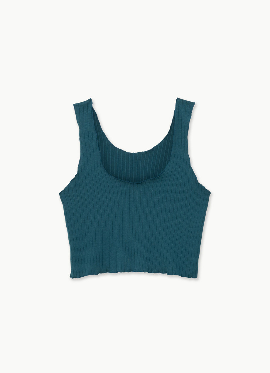 Navel tank top (new)_Teal