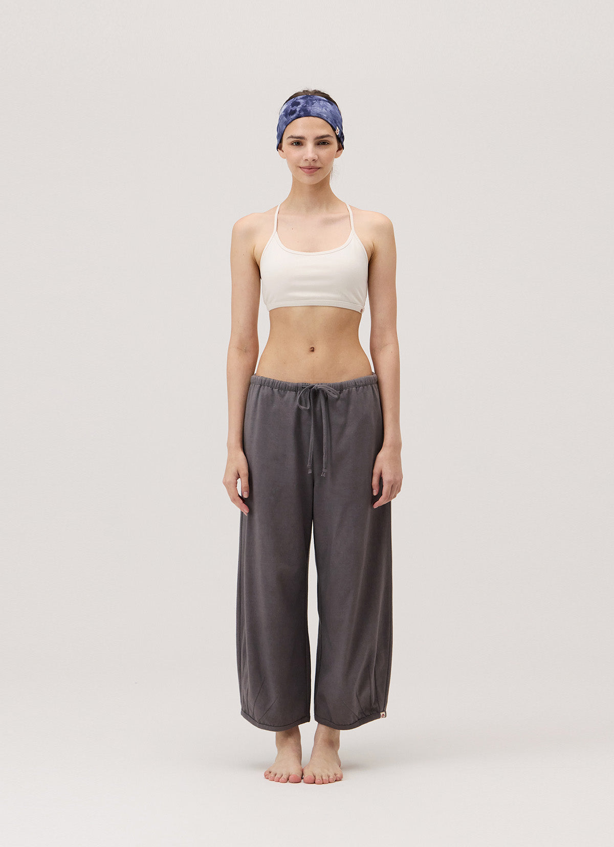Pleats crop pants_Plum Kitten