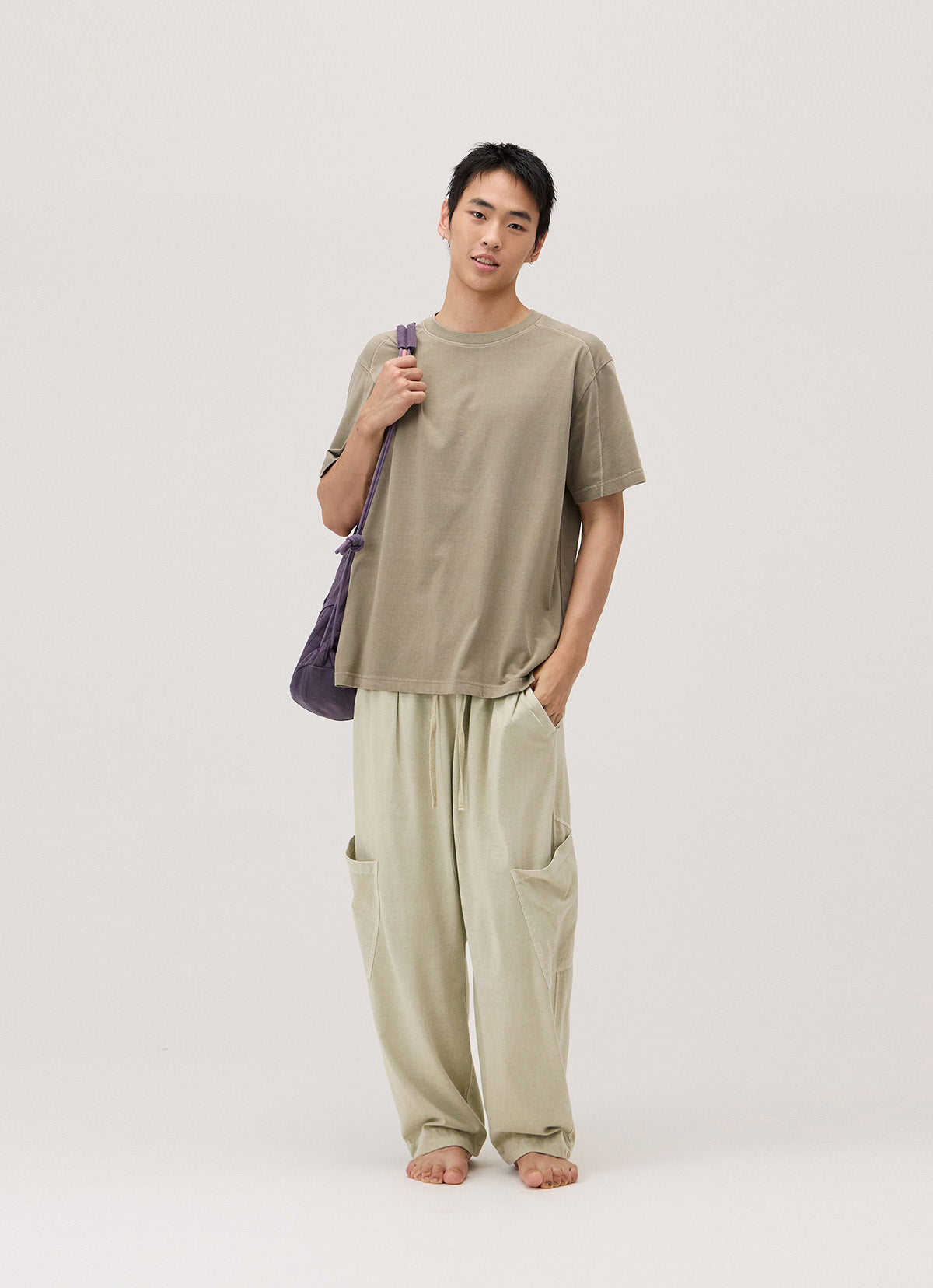 Keras short sleeve_dyed (For Men)_Timber Wolf