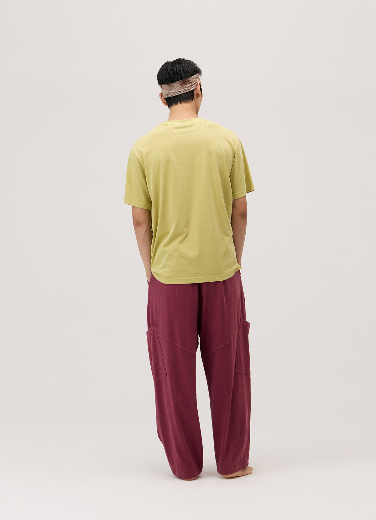 Pocket tapered pants (Unisex)_dyed_Windsor Wine