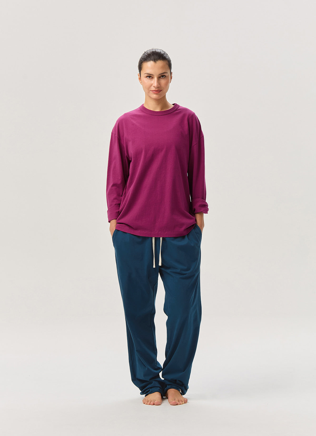Small pocket long sleeve (Unisex)_Raspberry Radiance