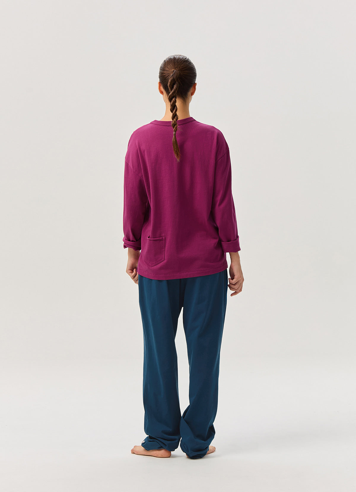 Small pocket long sleeve (Unisex)_Raspberry Radiance