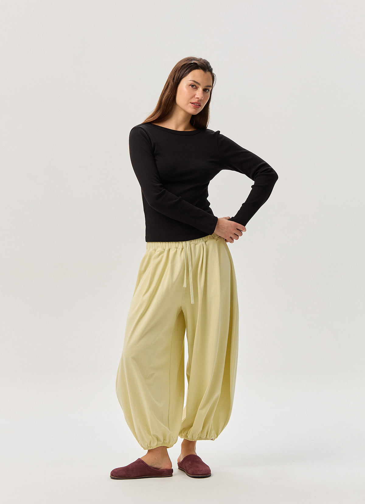 Essential scoop long sleeve_Black