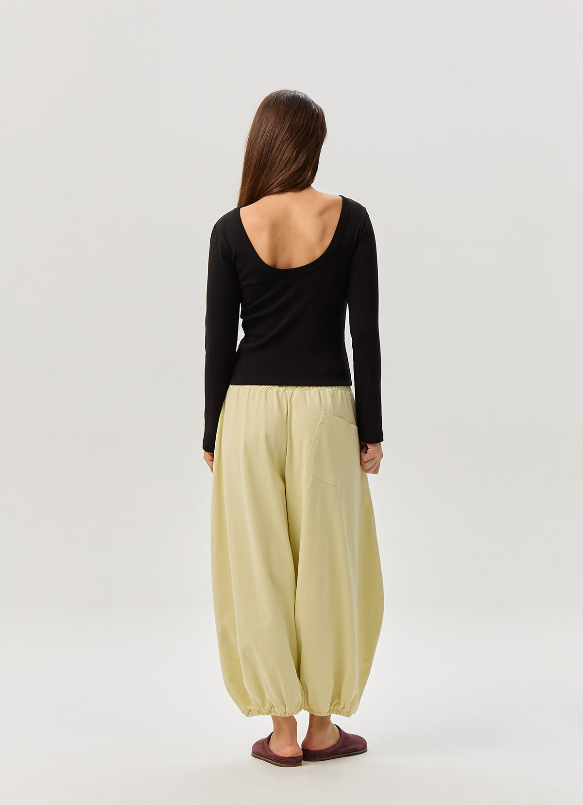 Essential scoop long sleeve_Black