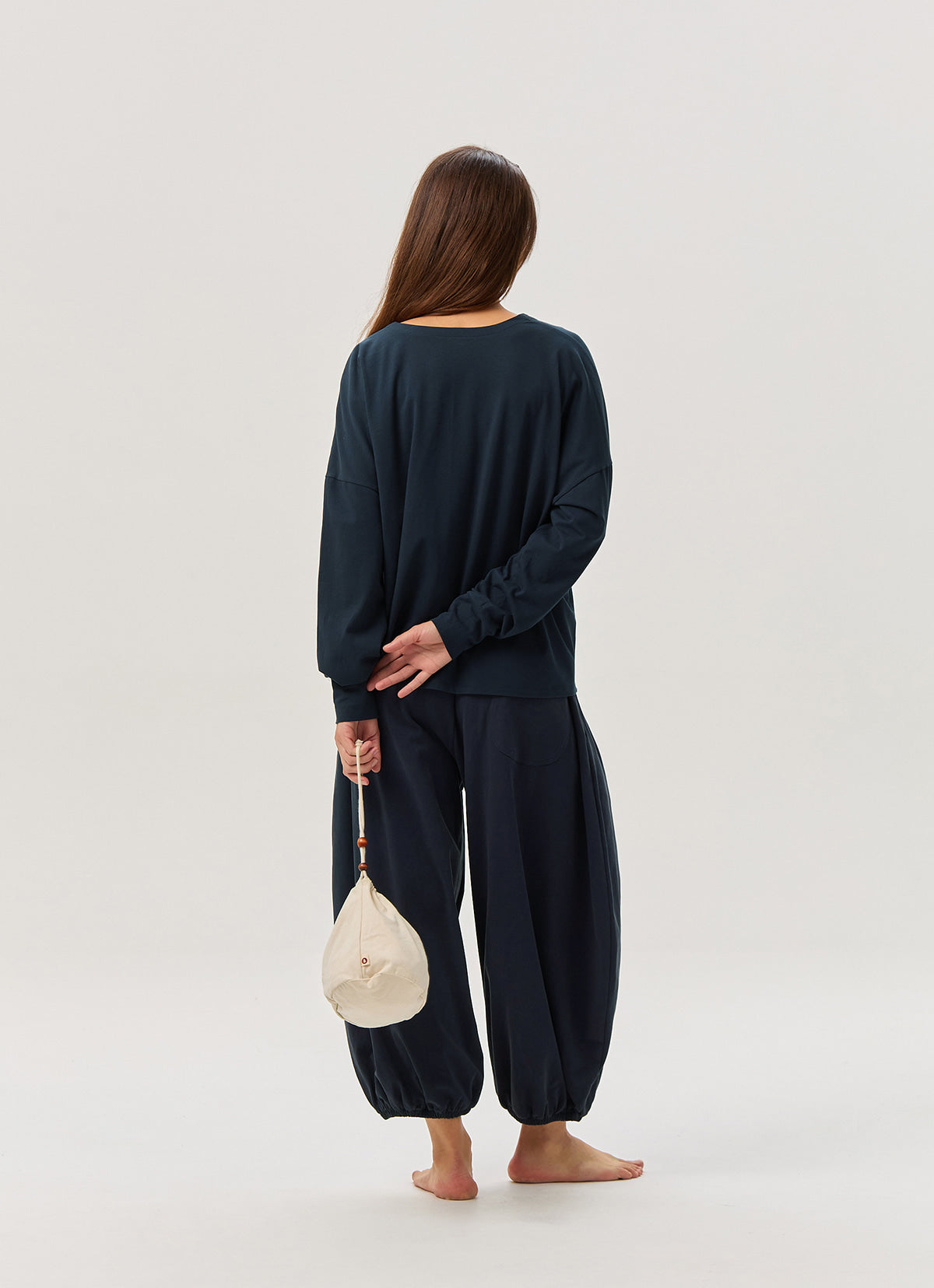 Soft wrap cardigan_Carbon