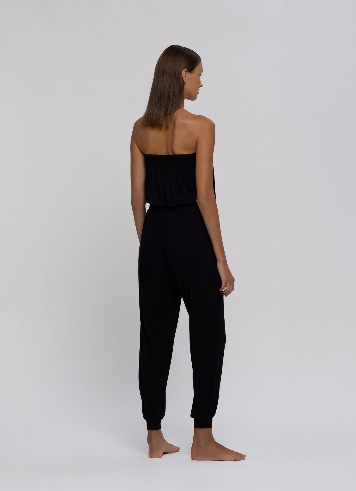 Wrinkle tube jumpsuit