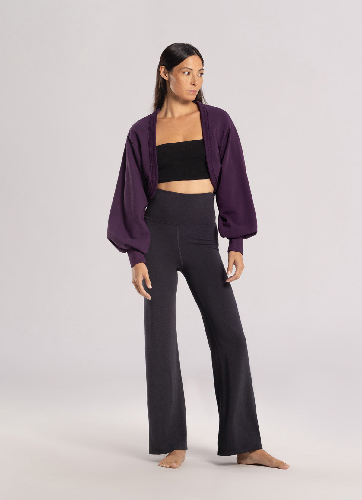 Volume bolero jacket_Plum Perfect