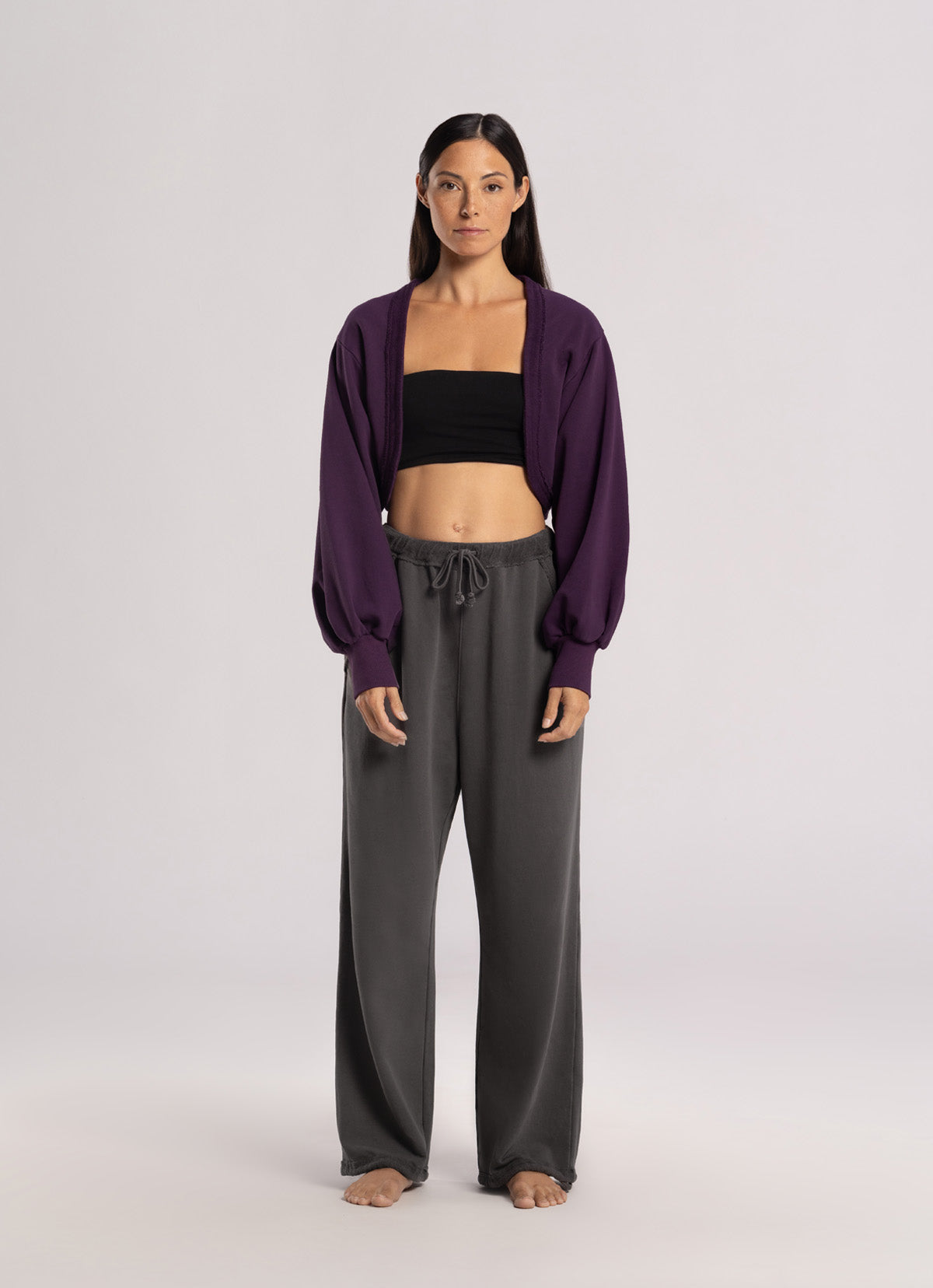 Volume bolero jacket_Plum Perfect