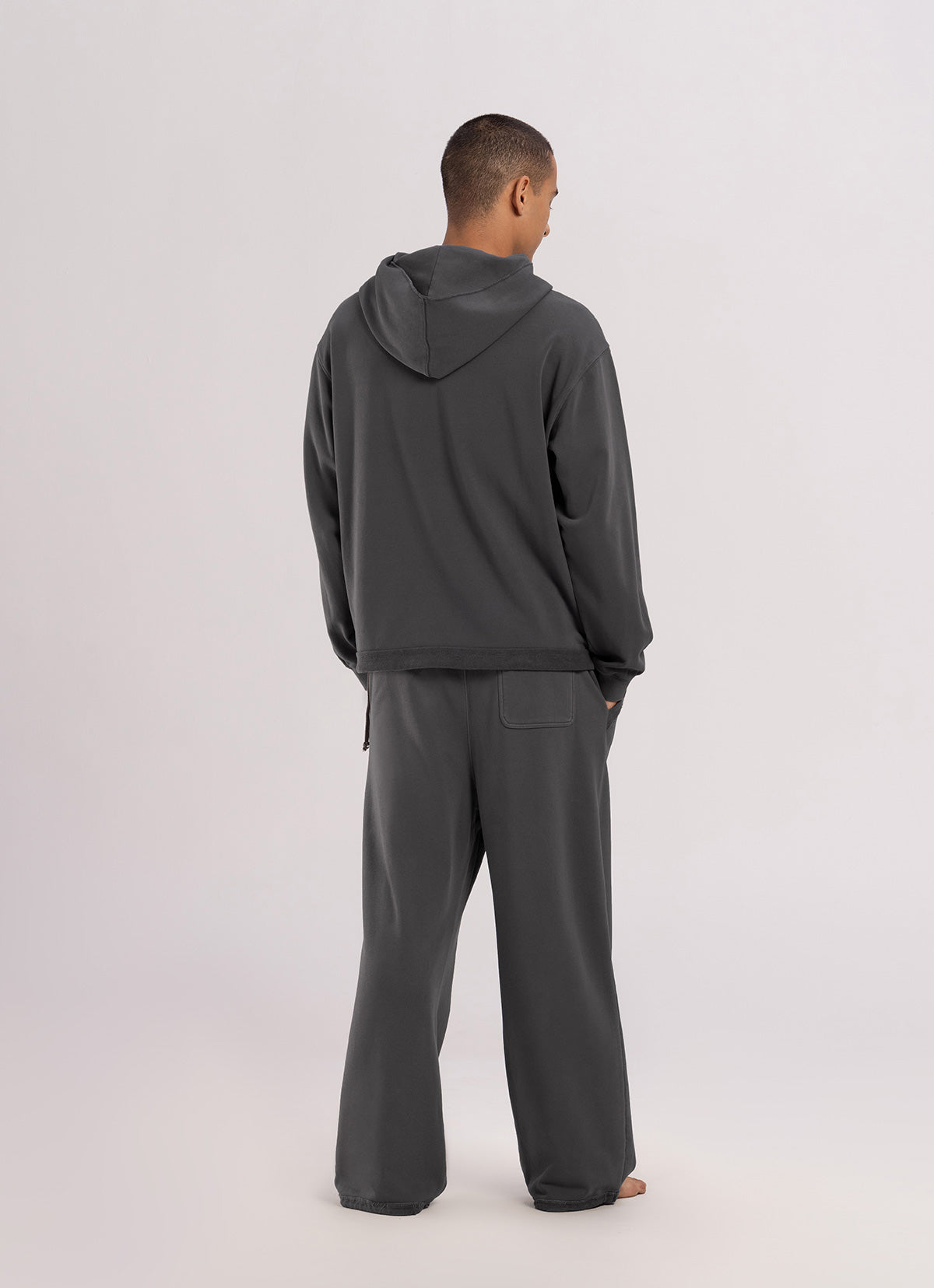 Loose sweat pants (Unisex)_Dark Grey