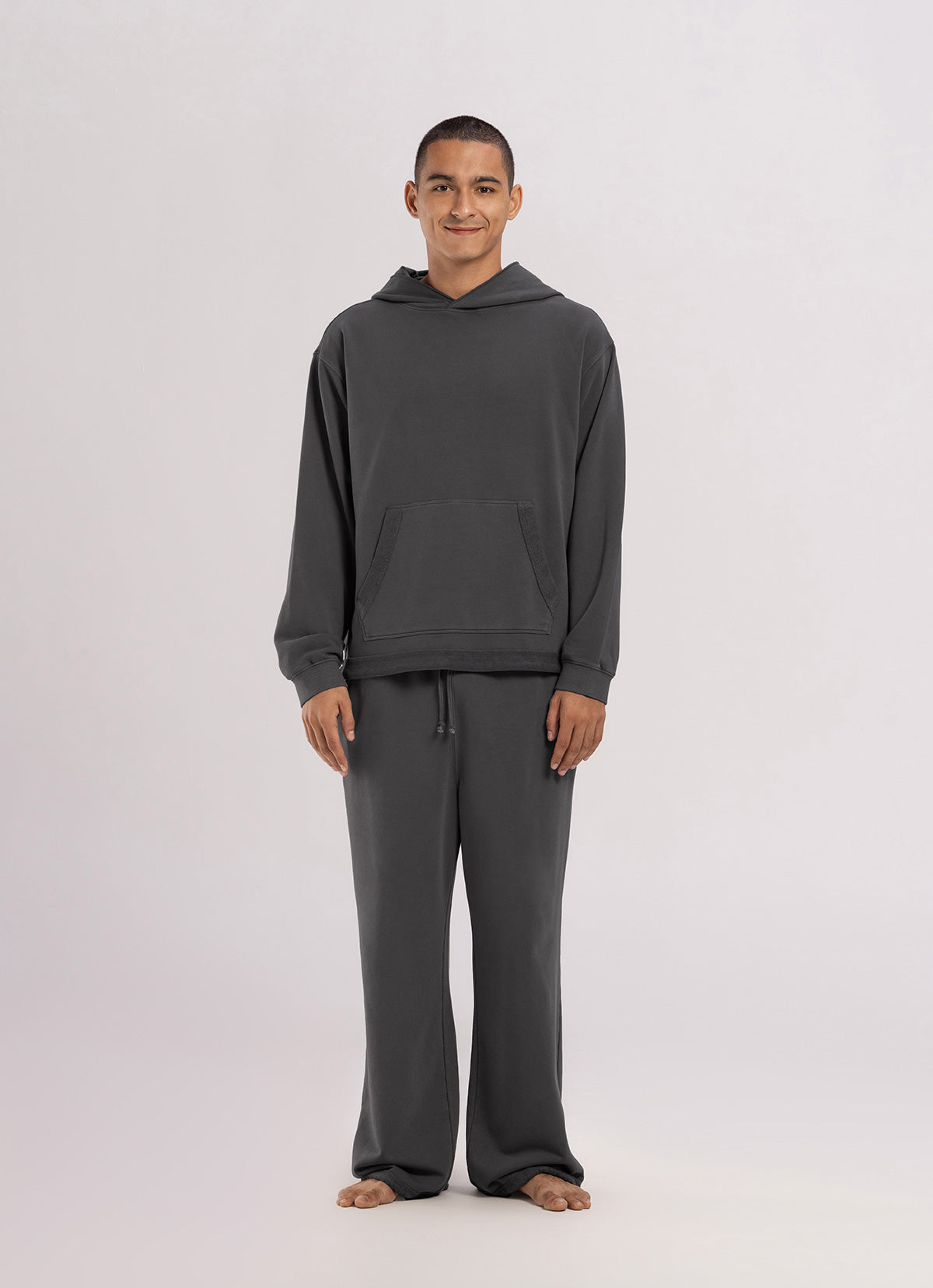 Loose sweat pants (Unisex)_Dark Grey