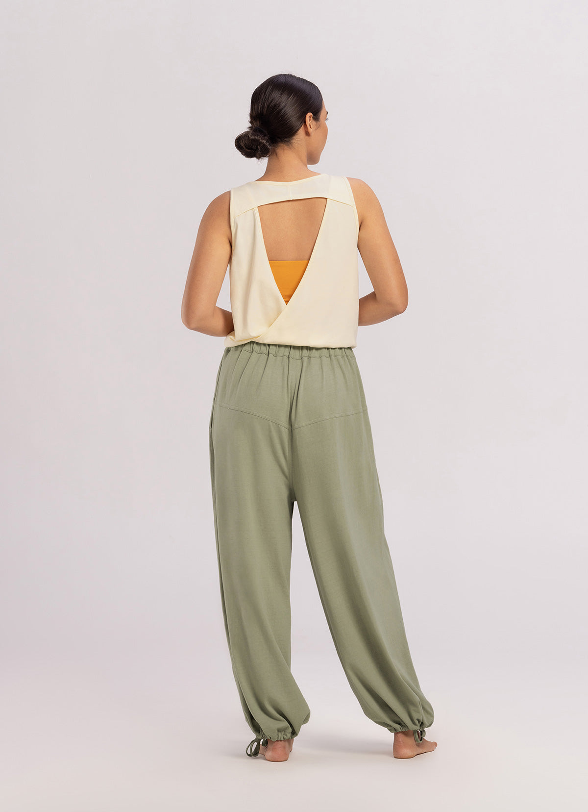 Horizon wide pants_Eucalyptus