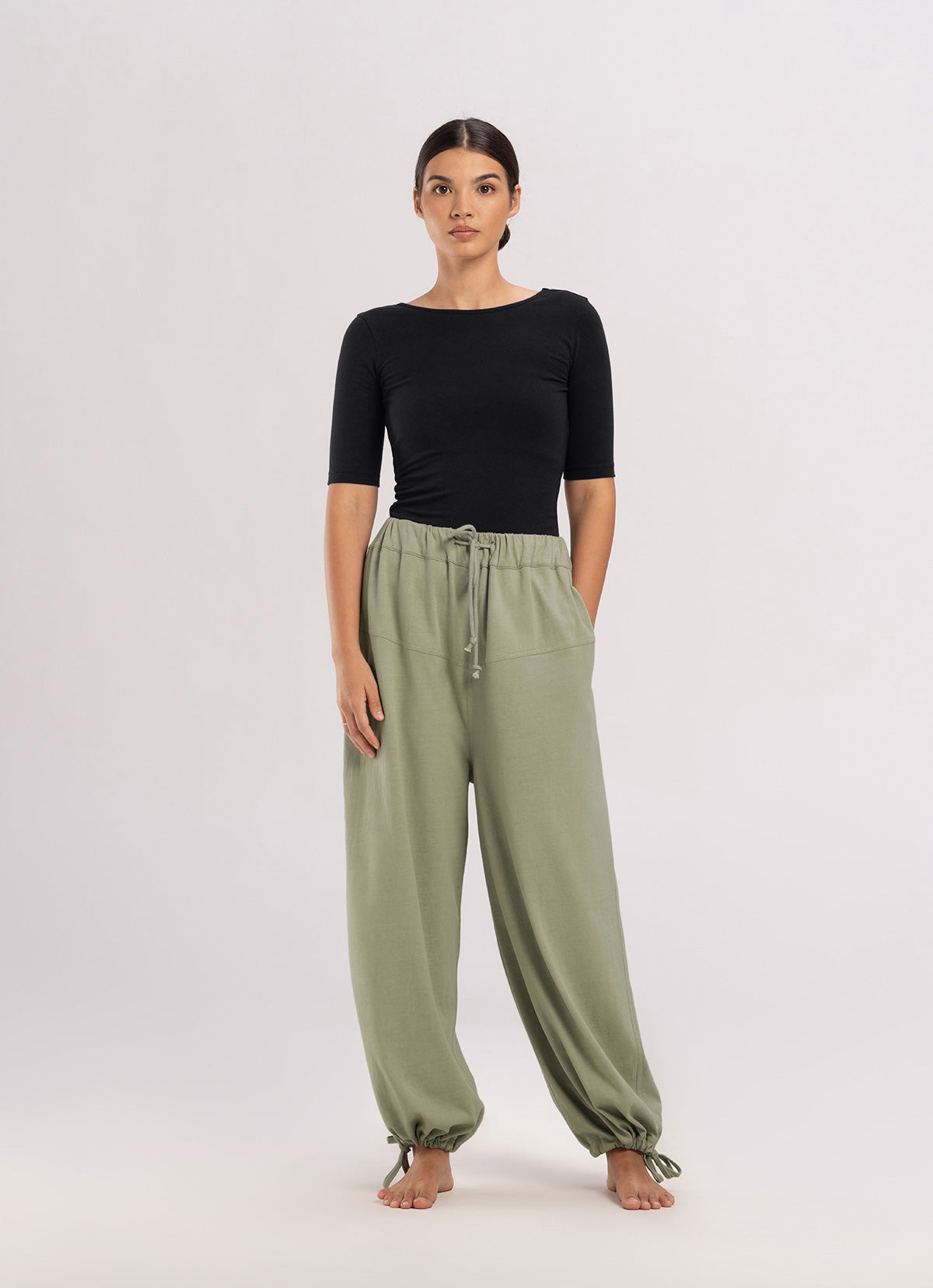 Horizon wide pants_Eucalyptus