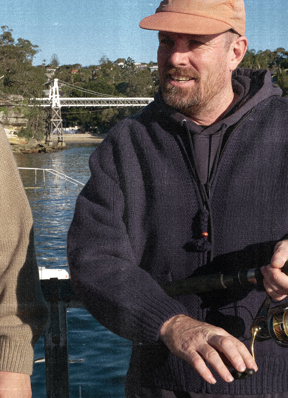 Bulky cardigan (Unisex)_Navy