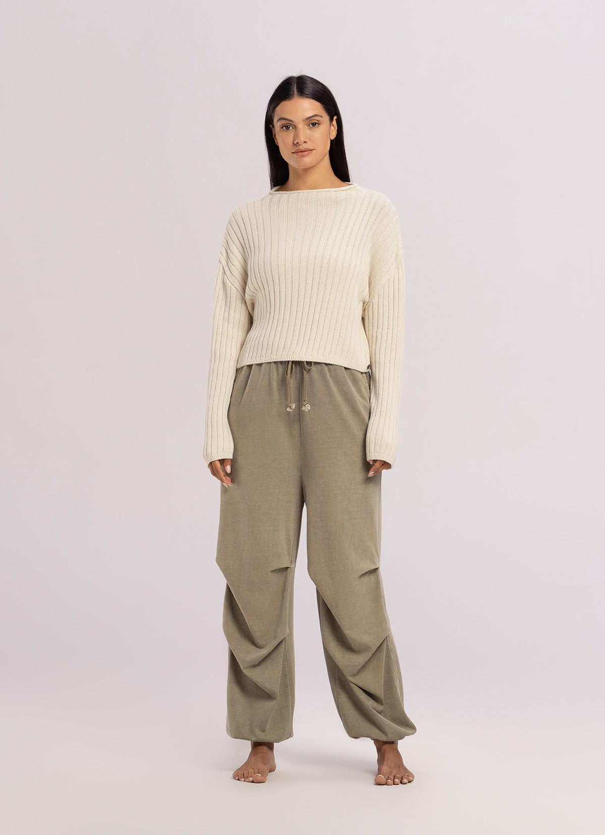 Bulky rib pullover_Summer Sand