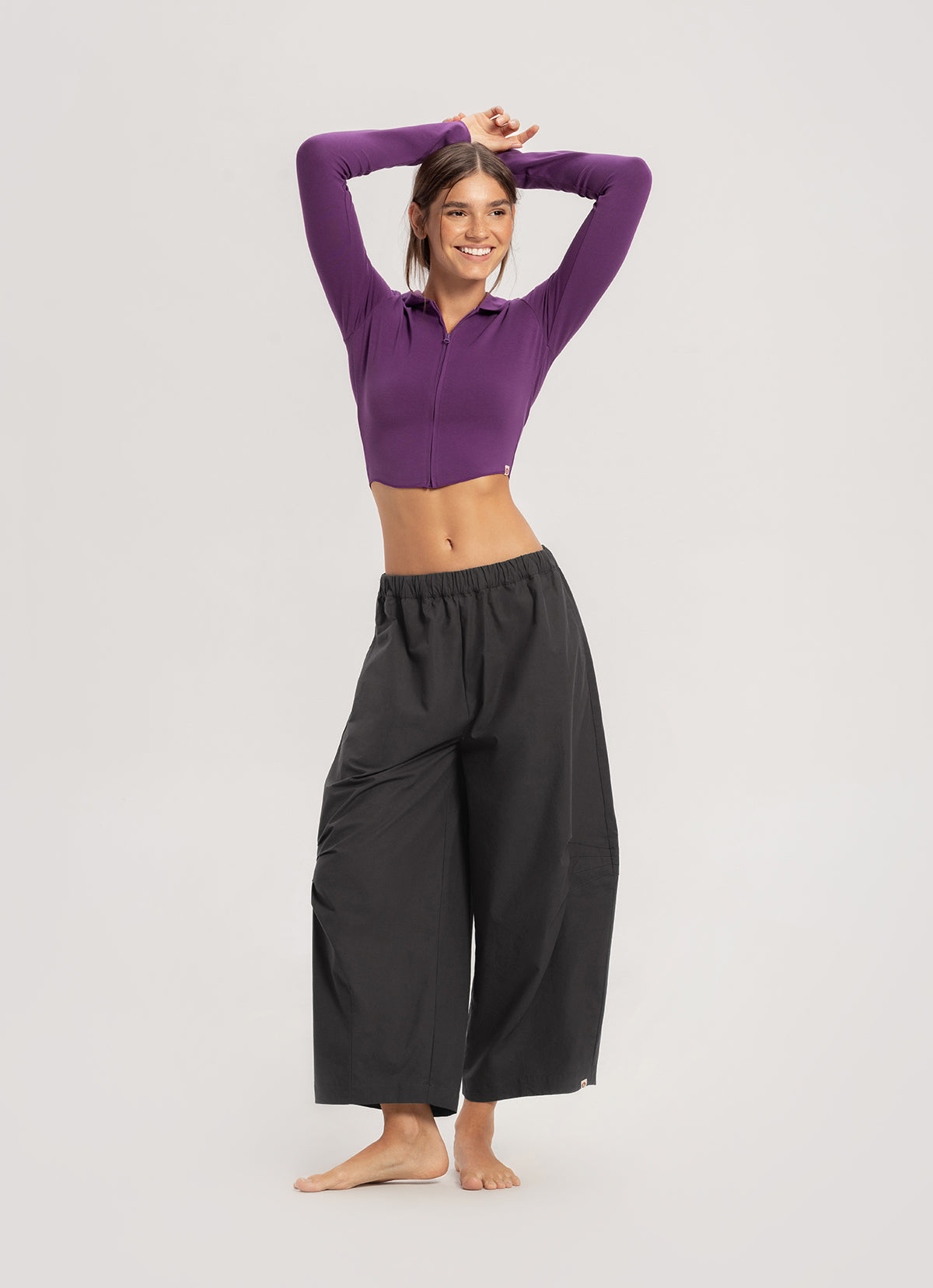 Kitty wide pants_Charcoal