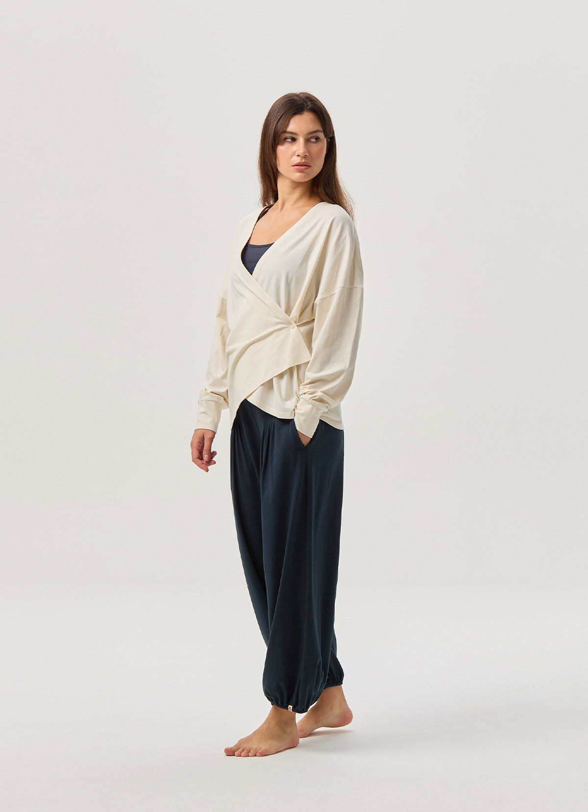 Soft wrap cardigan_Birch
