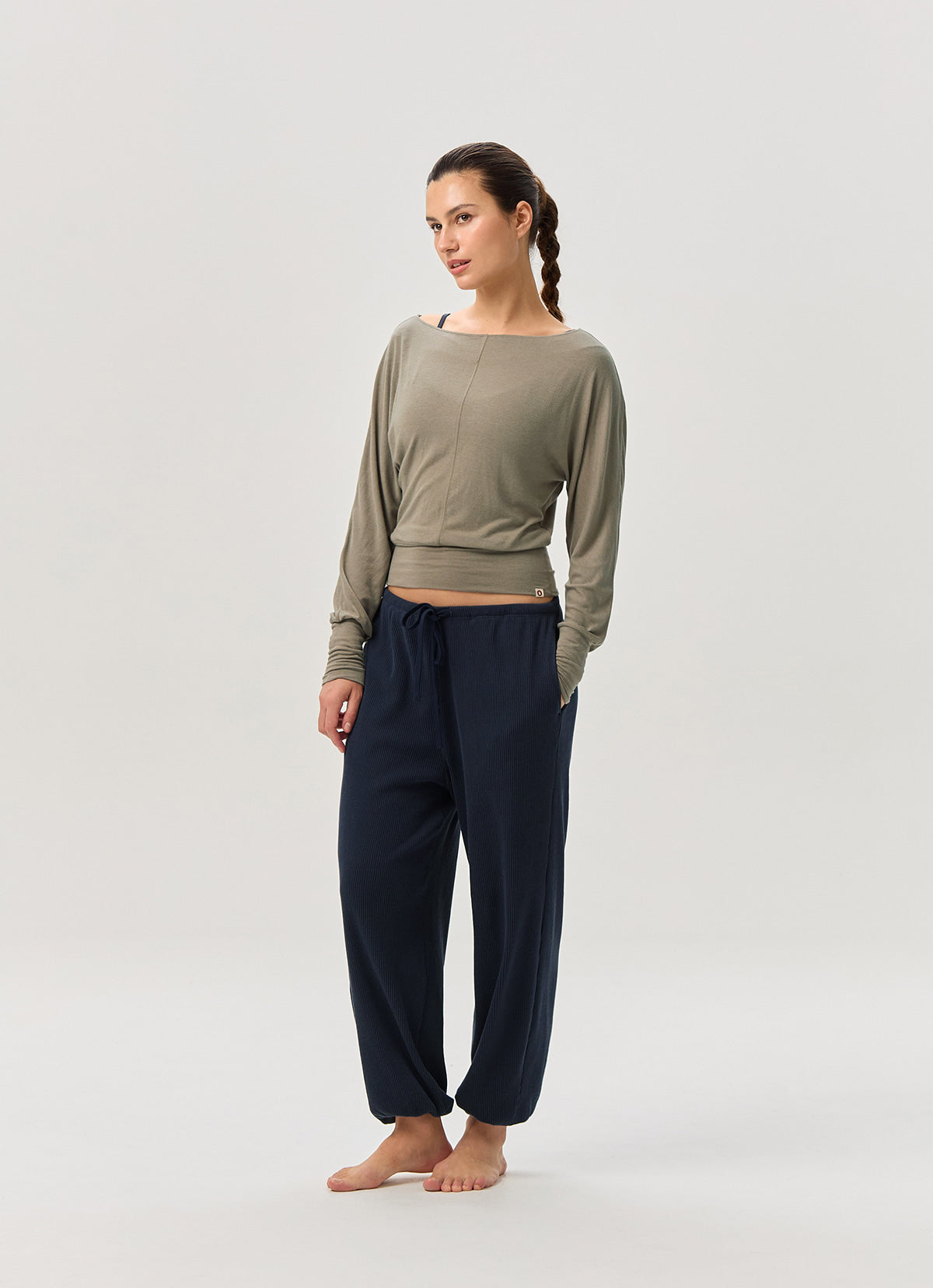 Soft wide long sleeve_Taupe