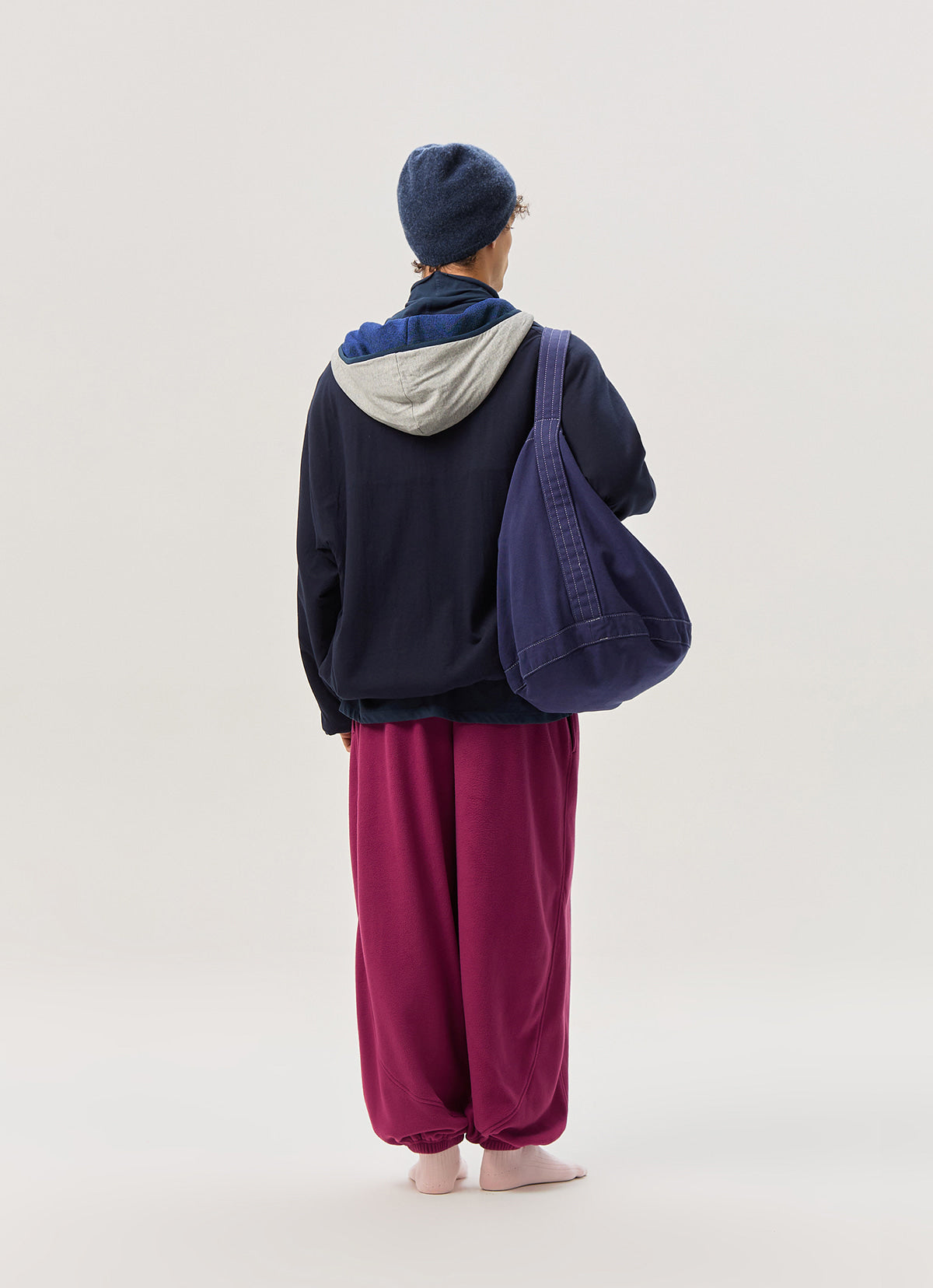 Melana fleece hoodie (Unisex)_Blue