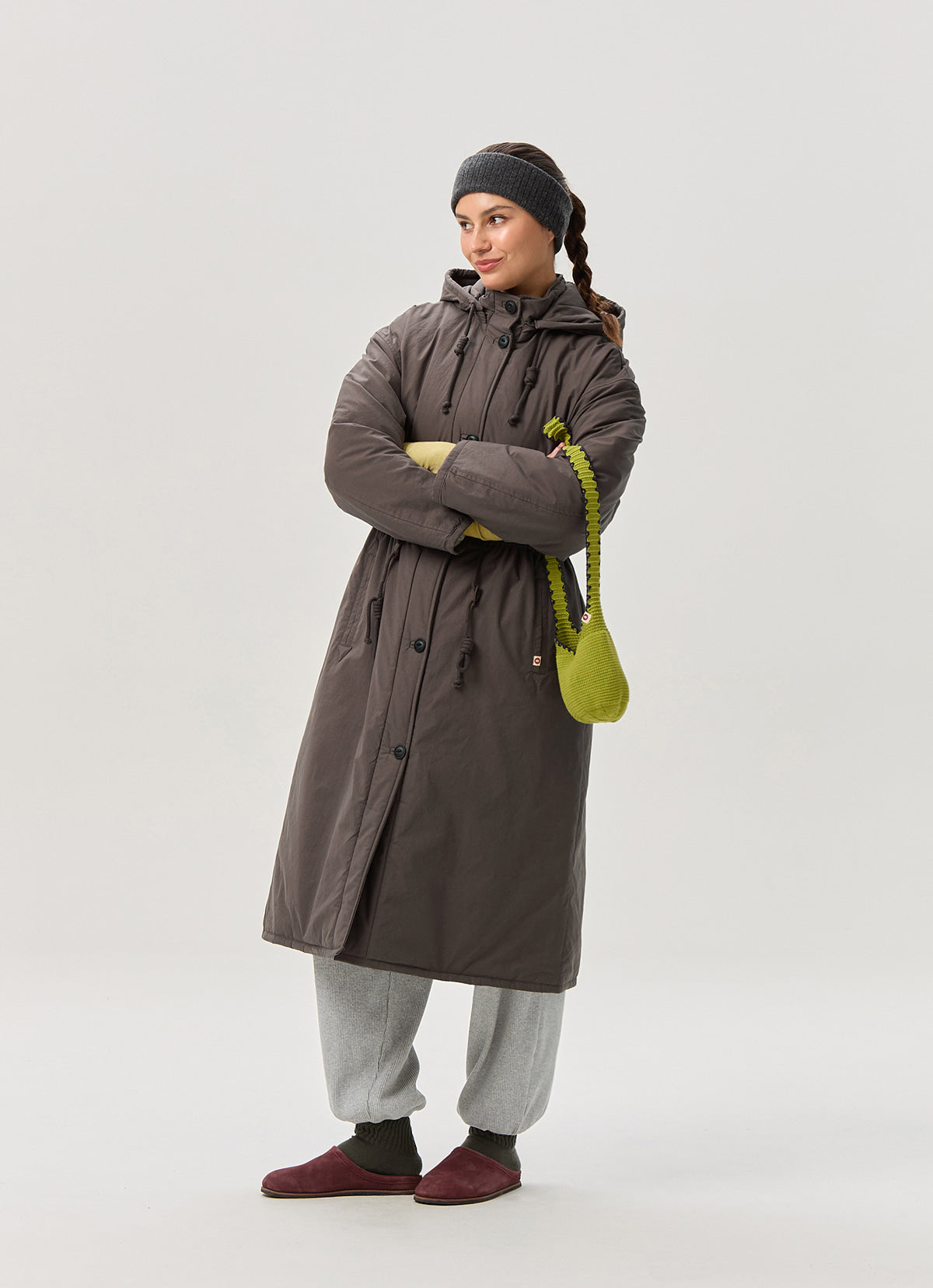 Varuna padded coat_Brown