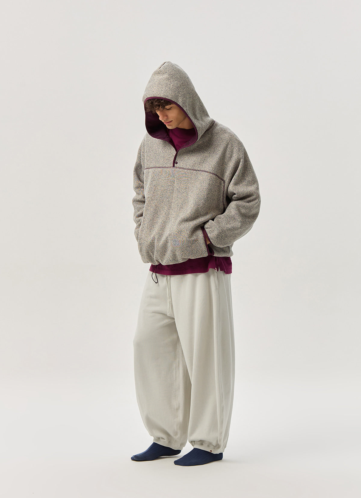 Melana fleece hoodie (Unisex)_Butter