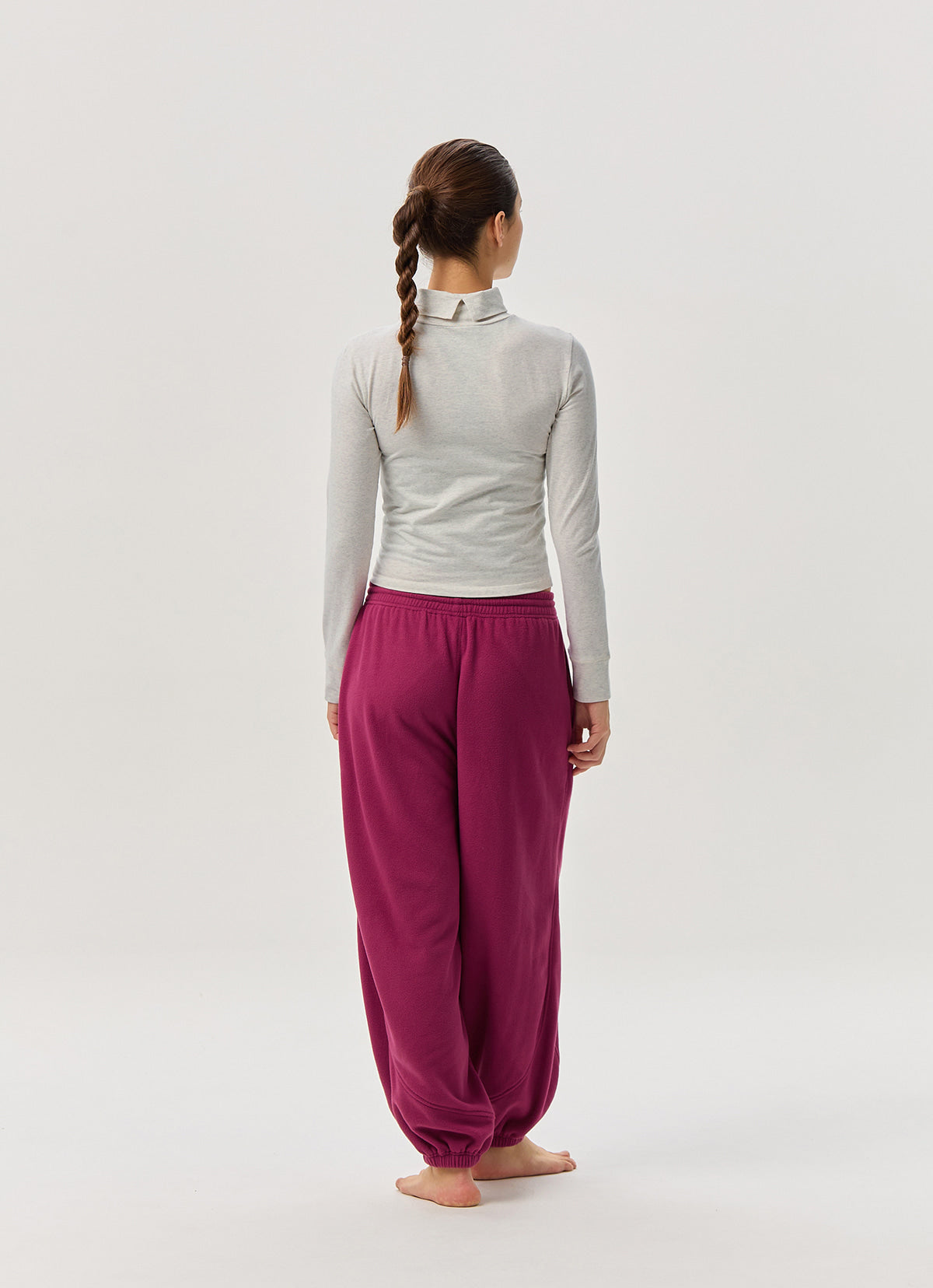 Turtle neck long sleeve_Oatmeal Melange