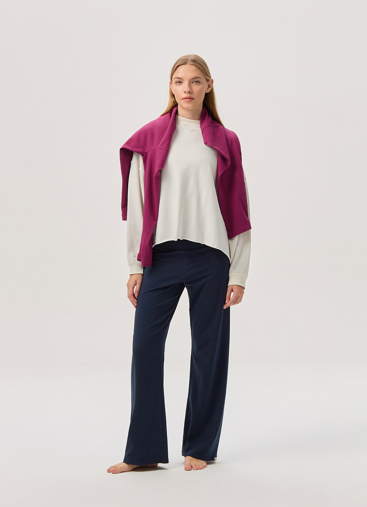 Wide straight pants_Carbon