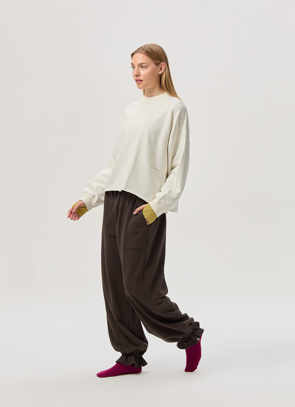 Ame jogger pants_Coffee Bean