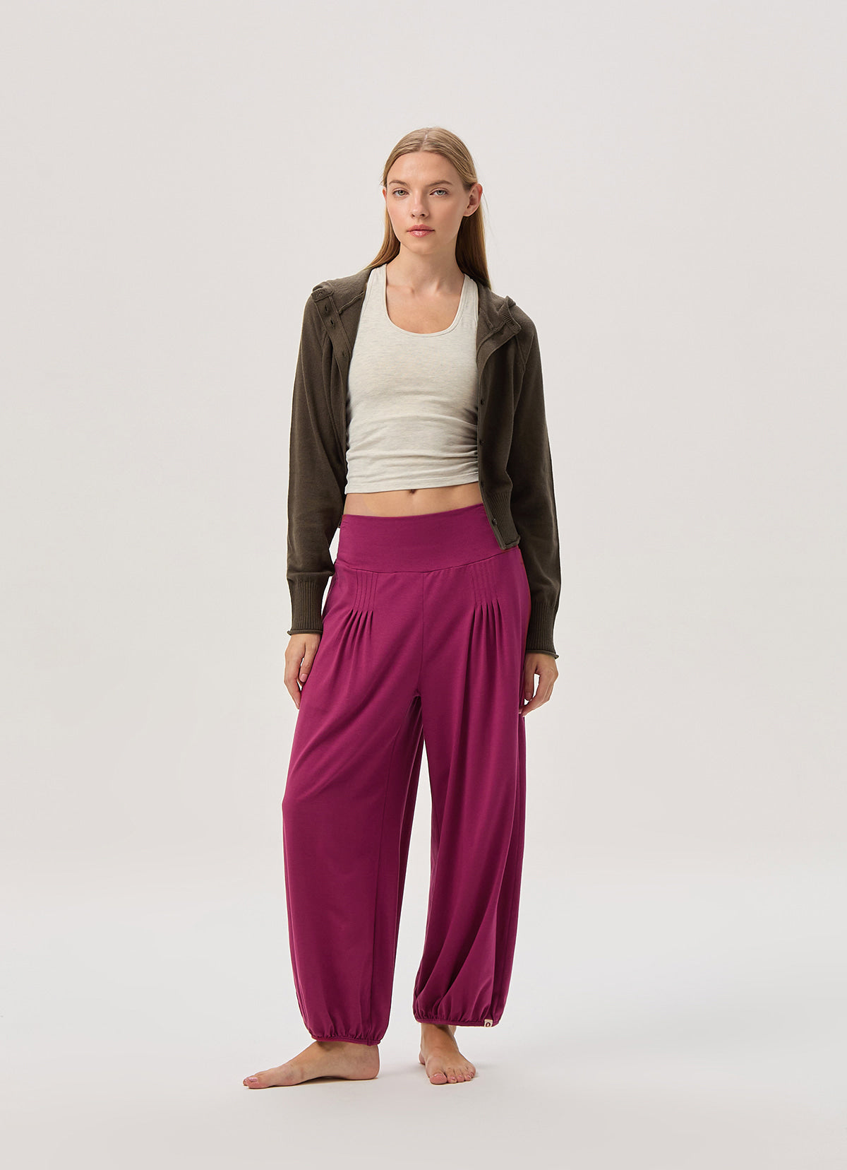 Origami pants (Unisex)_Raspberry Radiance