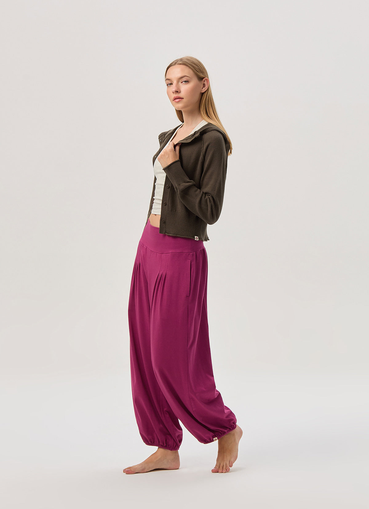 Origami pants (Unisex)_Raspberry Radiance