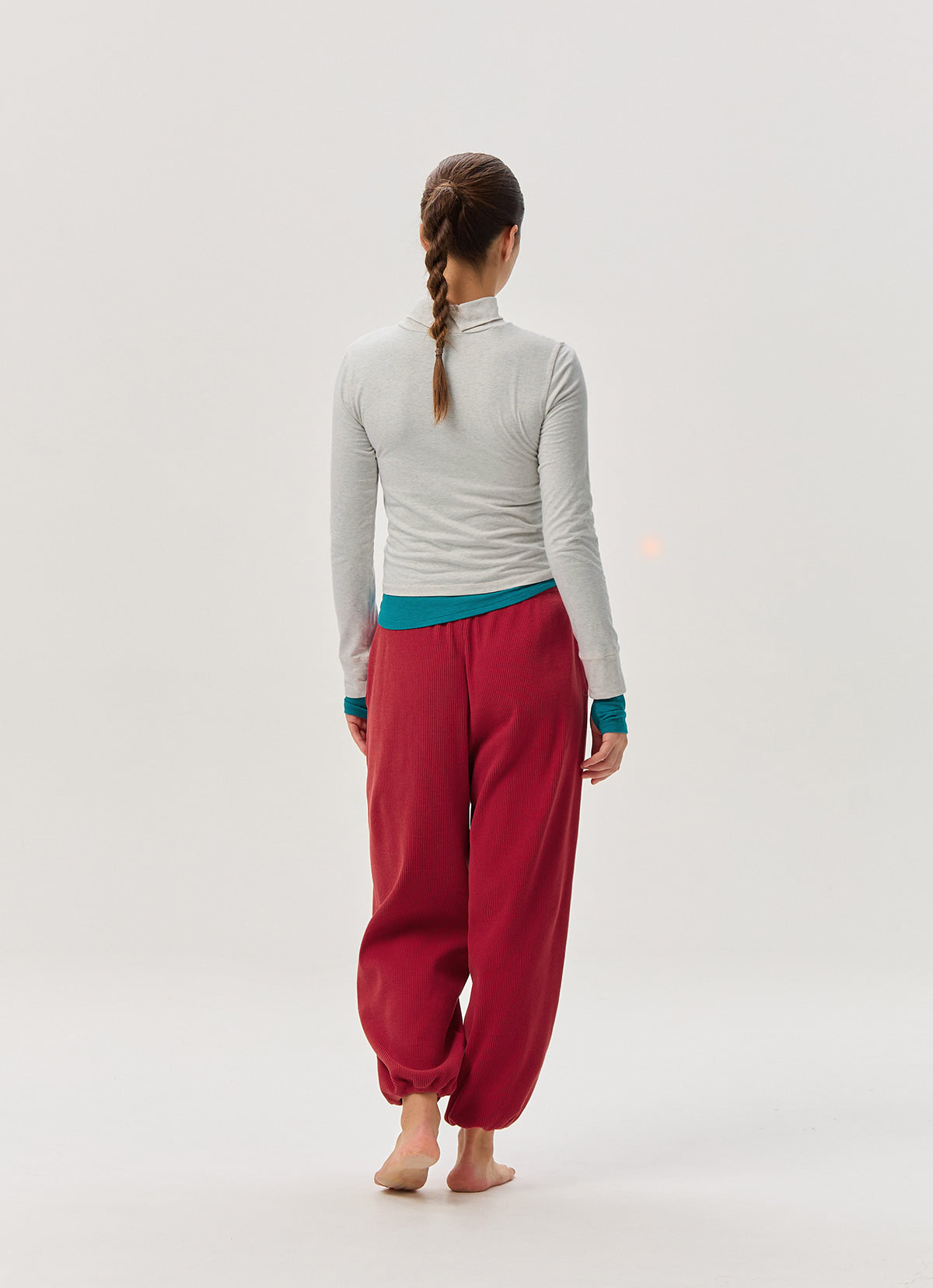 Rib jogger pants #3_Scooter