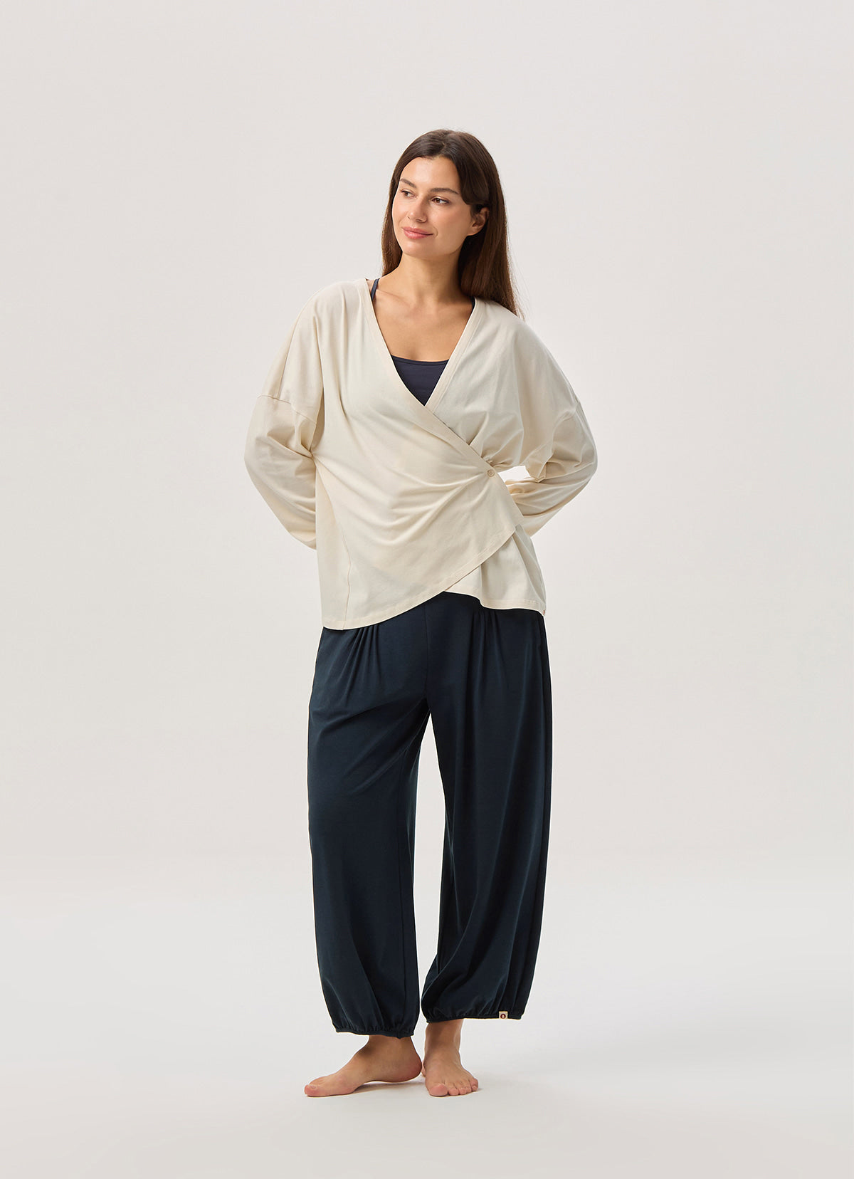 Soft wrap cardigan_Birch