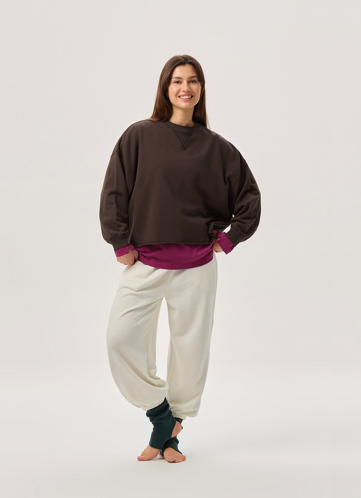 BM logo sweat top (Unisex)_Coffee Bean