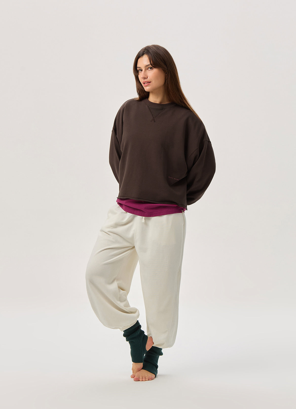 BM logo sweat top (Unisex)_Coffee Bean