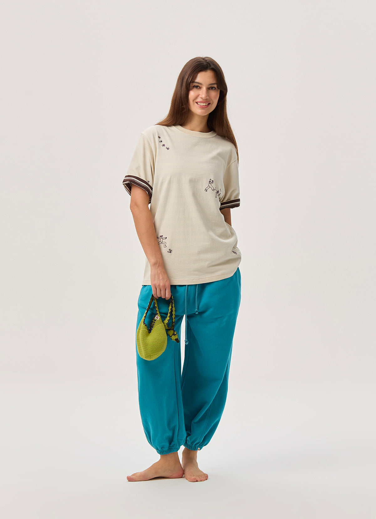 BM mini knit bag_Split Pea
