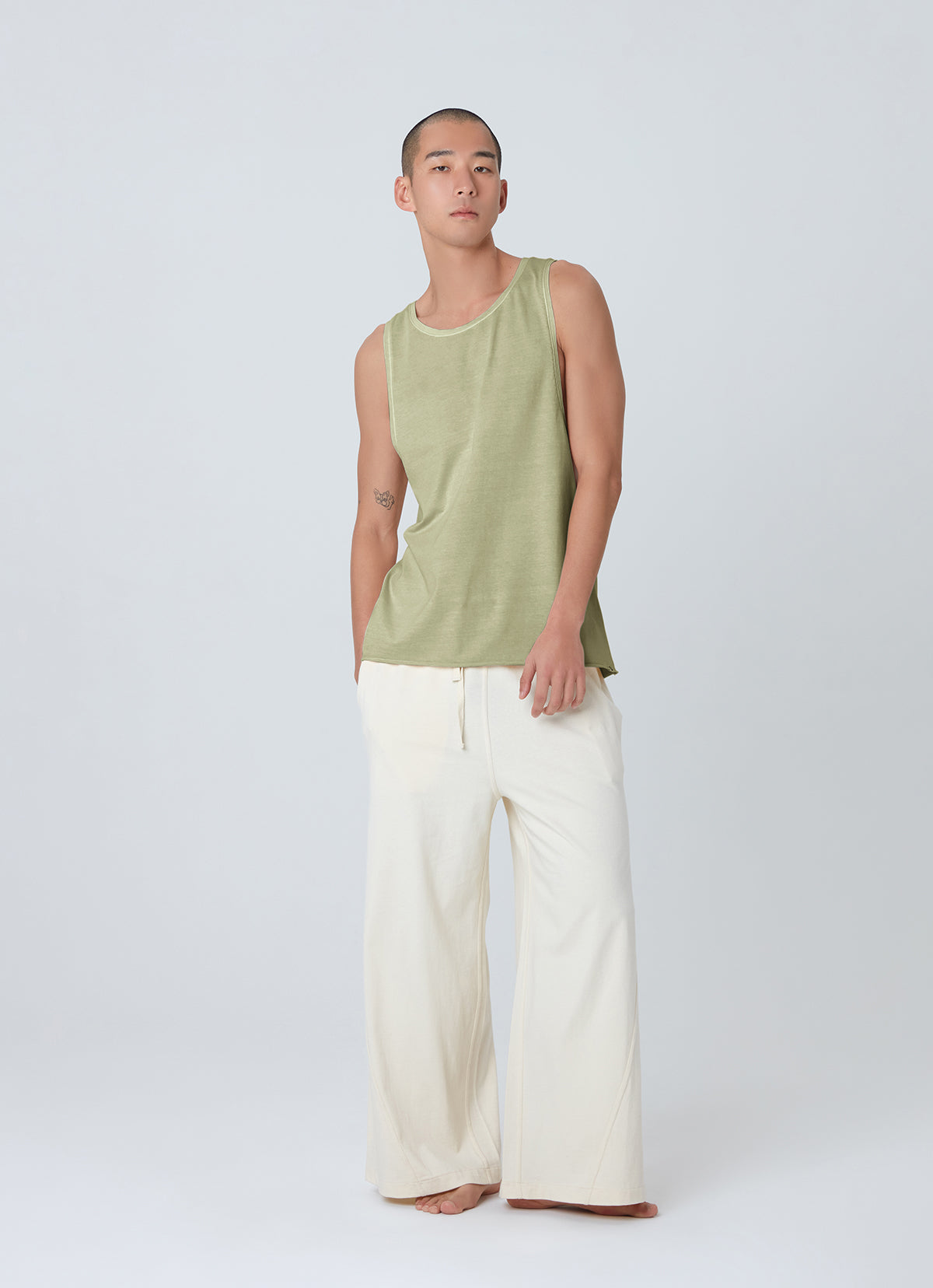 Short sleeve tank top (For Men)_Desert Sage