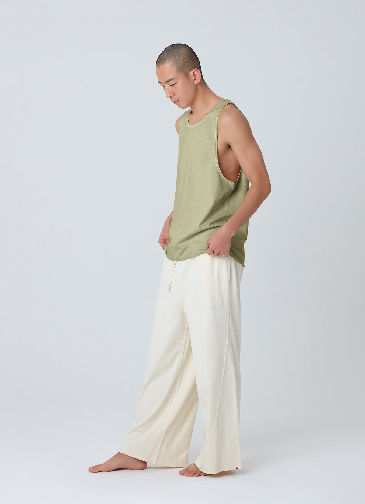 Short sleeve tank top (For Men)_Desert Sage