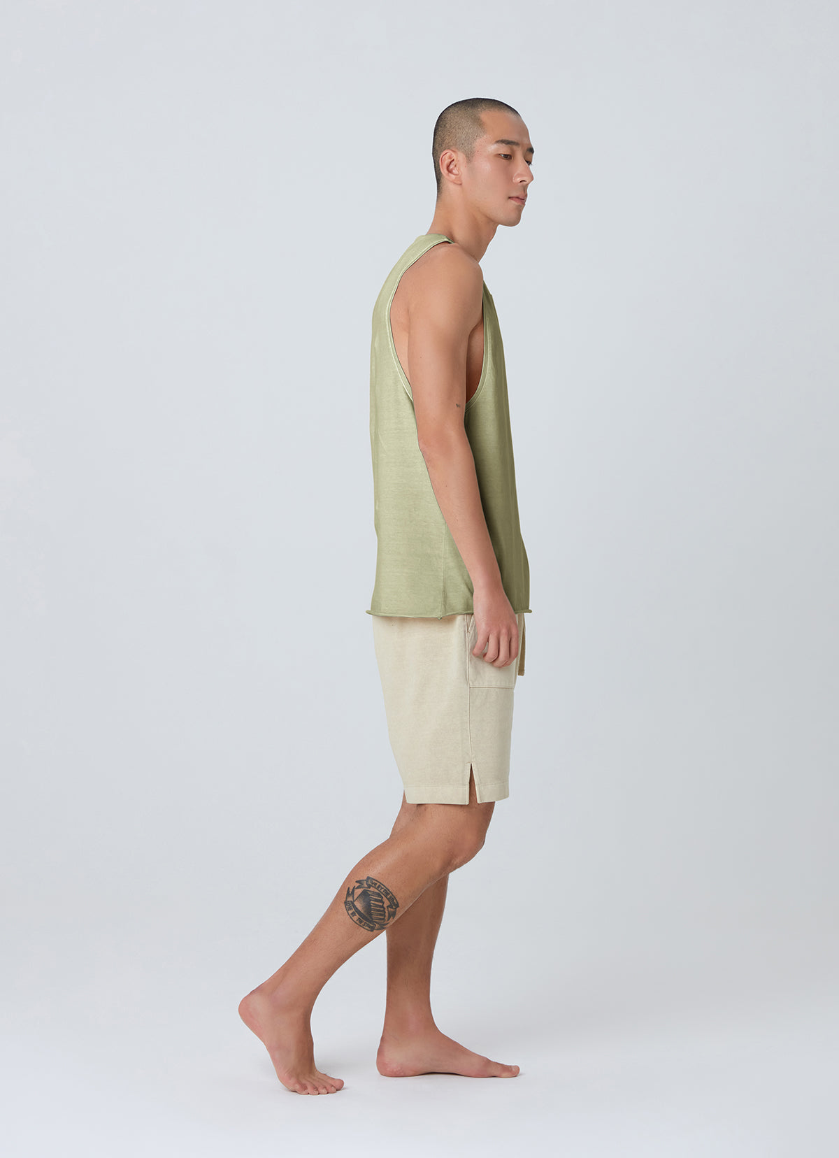 Short sleeve tank top (For Men)_Desert Sage