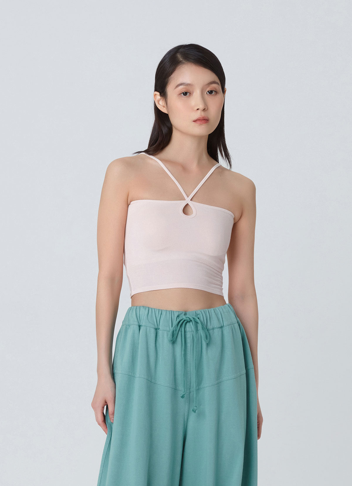 Double sided circle top_Cloud Pink