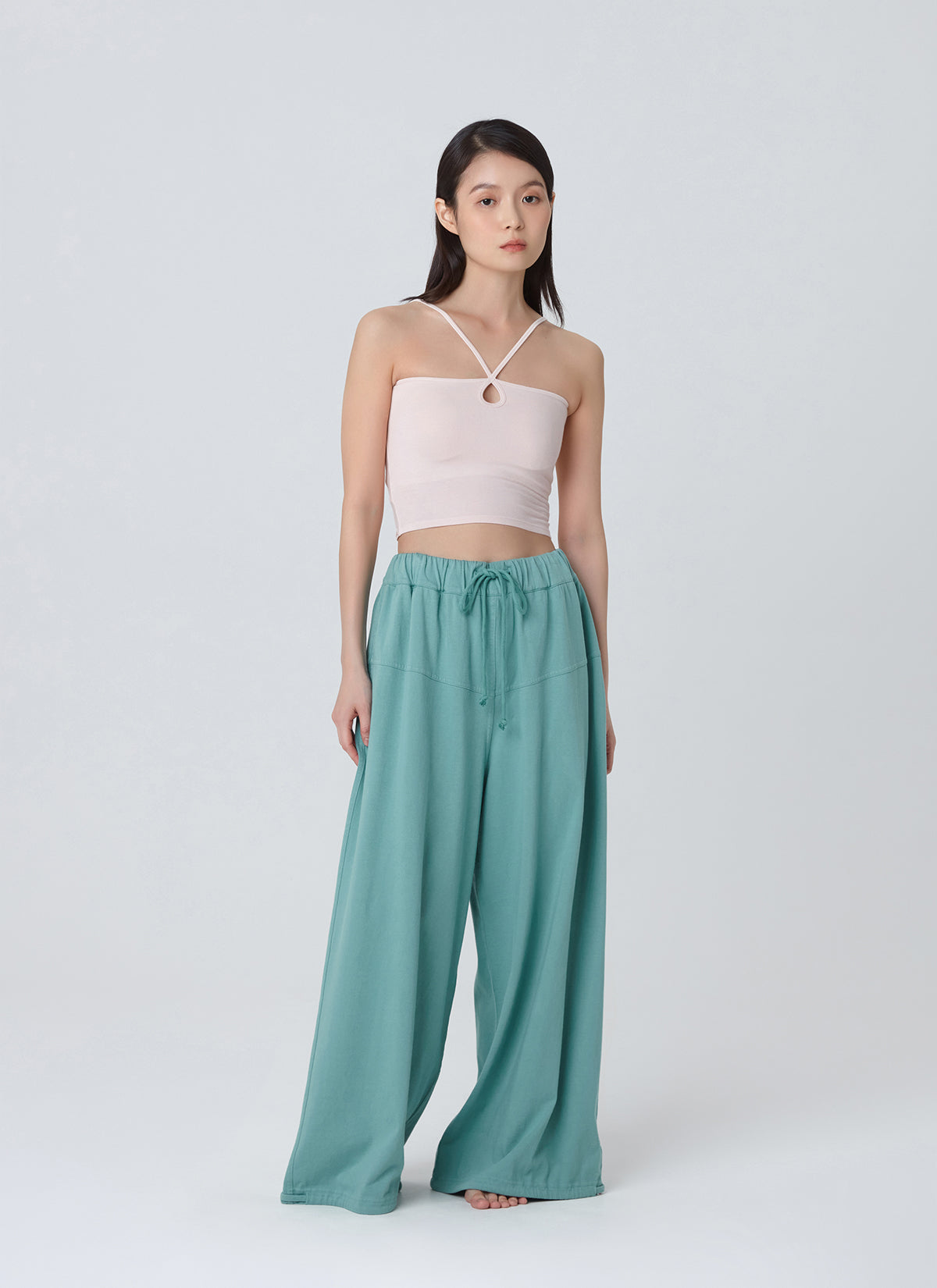 Horizon wide pants_Dusty Turquoise