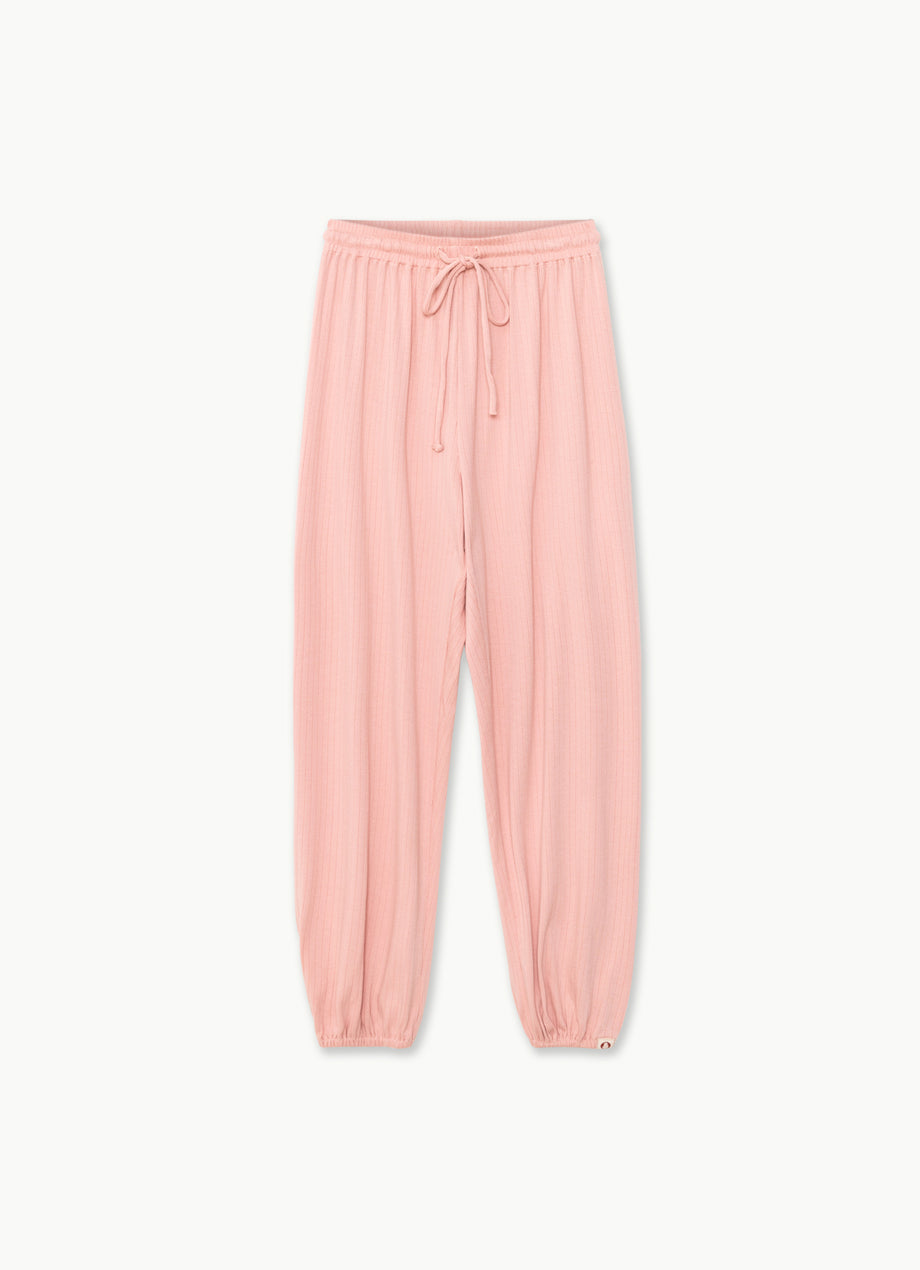 Rib jogger pants #2_Rose Quartz