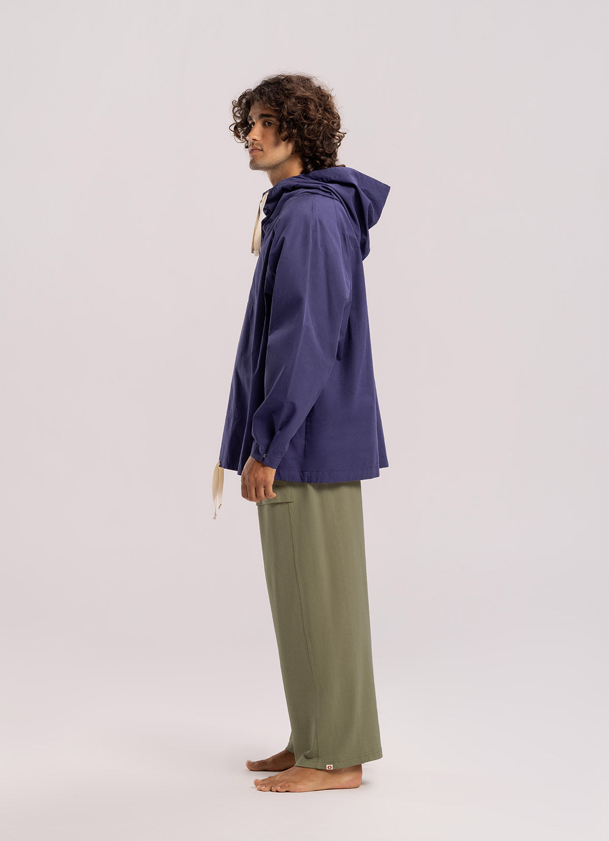 Out pocket straight pants (For Men)_Khaki