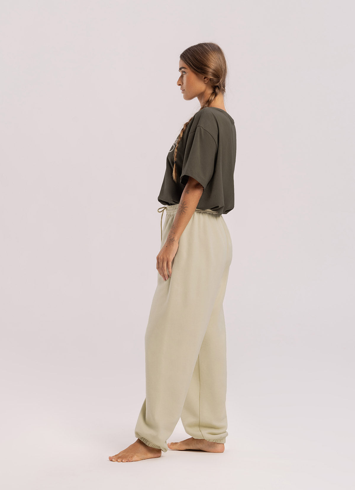 Olah long pants (Unisex)_Yellow Beige