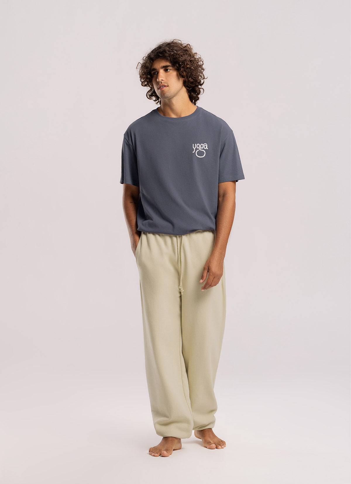 Olah long pants (Unisex)_Yellow Beige